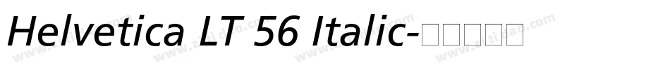 Helvetica LT 56 Italic字体转换